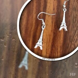 Pewter Eiffel Tower Earrings